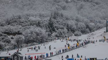 Video: La nieve llegó al cerro Catedral en Bariloche y ya se disfruta a pleno