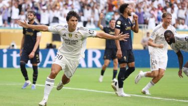 Gonzalo García convirtió a los ocho minutos del segundo tiempo el 1-0 para Real Madrid./ Getty Images via AFP)