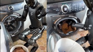 Crearon el robot humanoide que lava la ropa: los detalles de su funcionamiento