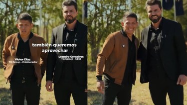 Víctor Díaz en su nuevo trabajo.