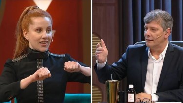 Agustina Kämpfer y Mario Pergolini. 