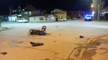 Choque en Bariloche este martes. Foto: gentileza. 