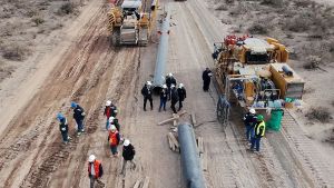 En números, así avanza el Oleoducto Vaca Muerta Sur por Río Negro: «Tres kilómetros de cañería en un día»