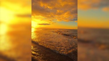 Video | Las Grutas y sus mágicas postales de invierno: «Dos instantes» que capturan su imponente belleza