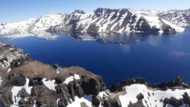 Seguidilla de sismos, en el complejo Volcánico Laguna del Maule, en el norte de Neuquén. Foto: gentileza Presidencia. 