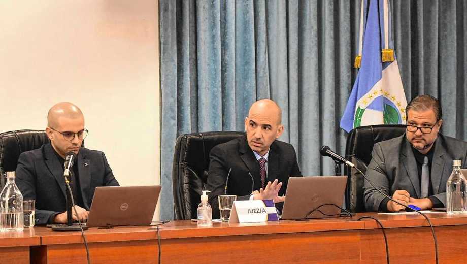 Hermosilla, Kees y Guaita, los jueces que están redactando la sentencia. (Cecilia Maletti)