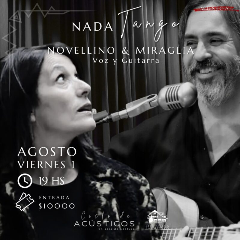Ciclo de Acústicos en Biblioteca Sarmiento: Novellino & Miraglia