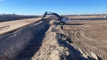 Oleoducto Vaca Muerta Sur en Río Negro. (Prensa Provincia)