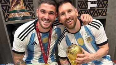 Rodrigo de Paul y Lionel Messi.-