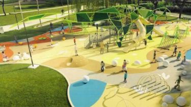 Cambios en la plaza de Boca, otro espacio concurrido en Neuquén. Foto: Gentileza. 