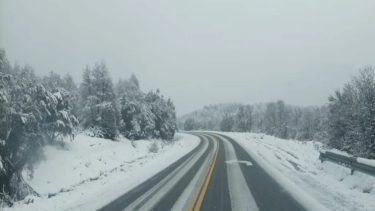 A pesar de la nieve y el hielo, habilitan el paso en la Ruta 237 y la Ruta 40 en Neuquén: piden «extrema precaución»