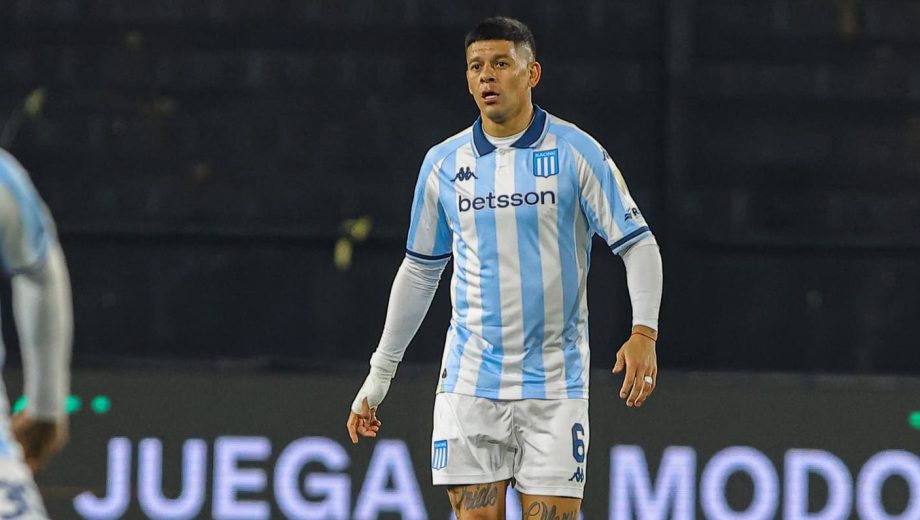 Marcos Rojo tuvo su estreno con la camiseta de Racing.