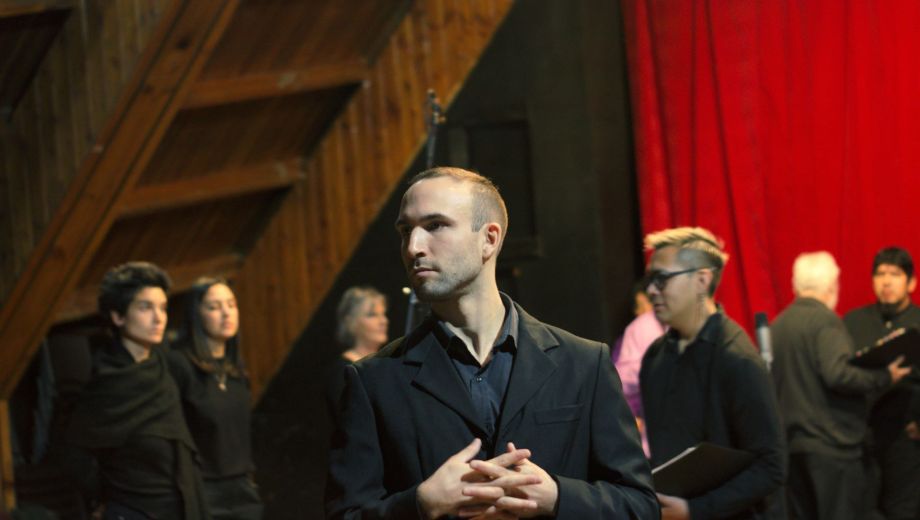 Simón en uno de los conciertos. Foto: gentileza María Moraga