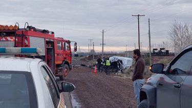 Mapa: dónde fue el fatal choque sobre la Ruta 7, en El Chañar, en el que murieron dos estatales de Neuquén