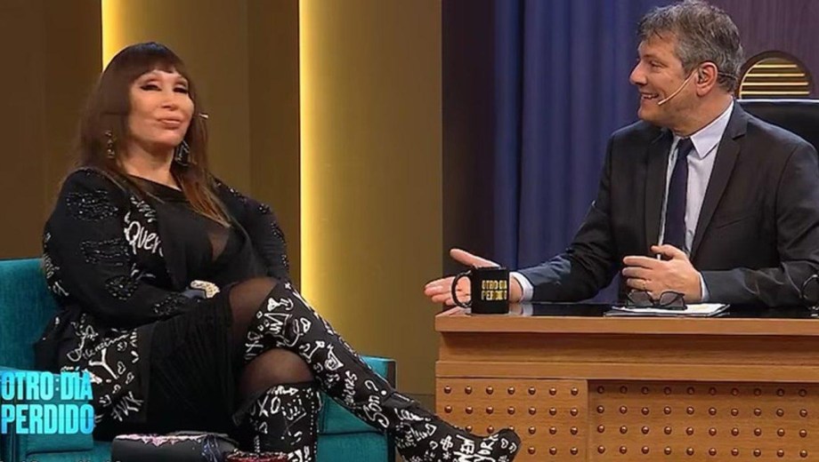 Moria Casán y Mario Pergolini