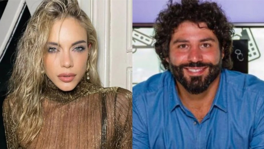 Emilia Attías y su novio