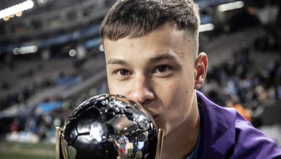 Matías Abaldo, campeón del mundo con Uruguay en el Sub 20.