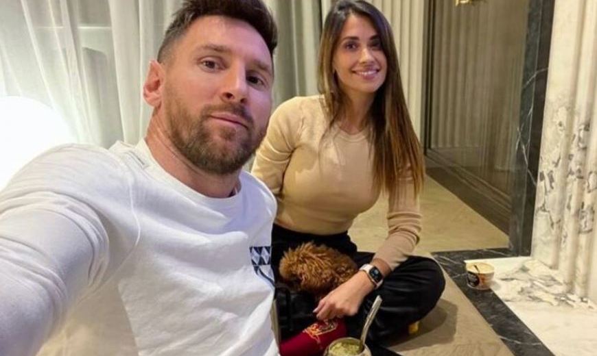 Messi y Antonela