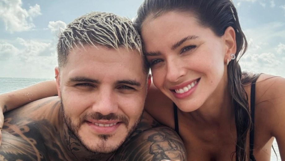 Mauro Icardi junto a La China Suárez. 