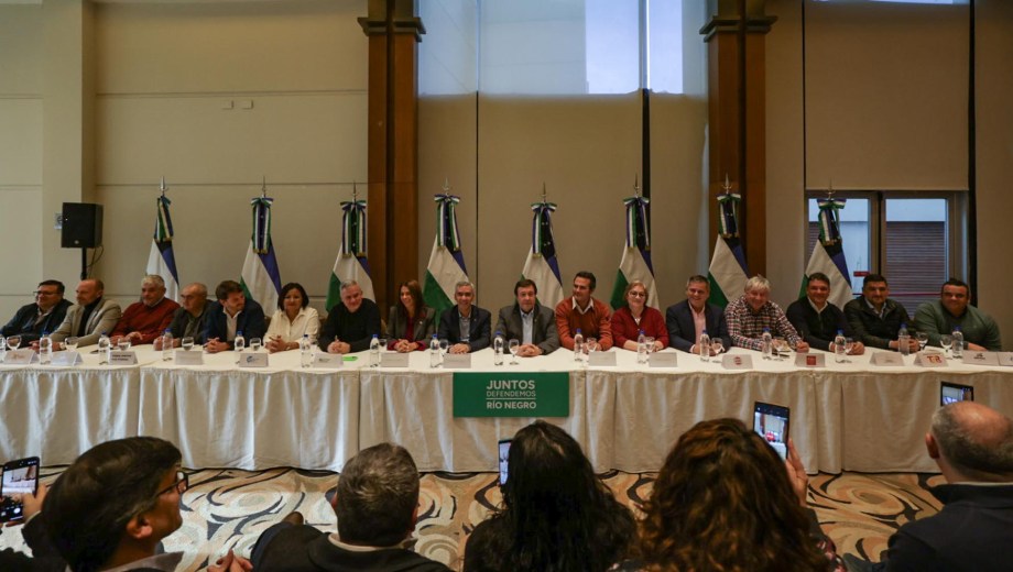 La presentación de la alianza Juntos Defendemos a Río Negro se realizó en Cipolletti. Foto Gentileza
