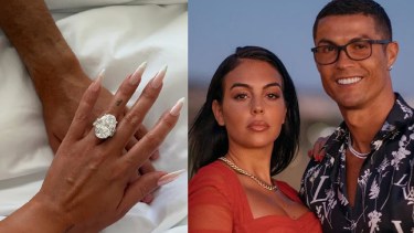 Cuánto cuesta el millonario anillo de compromiso que Georgina Rodríguez recibió de Cristiano Ronaldo 