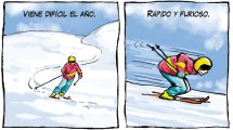 Imagen de «Rápido y furioso», la tira de invierno, de Chelo Candia en el Voy