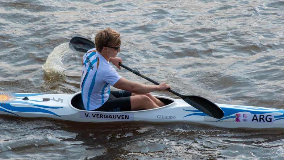 Vicente Vergauven se quedó con el tercer lugar en el K1 500.