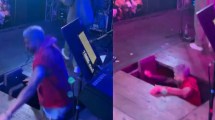 Imagen de El grave accidente que sufrió el cantante de Dale Q’ Va: se cayó del escenario en pleno recital 
