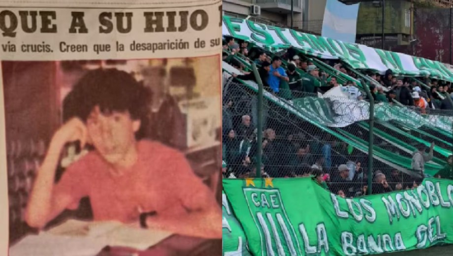 El mensaje de Excursionistas para el joven enterrado. 