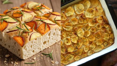 Cómo hacer focaccia casera con batata y romero en simples pasos