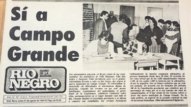 Con el empuje del riego y la autonomía: Campo Grande creció con esfuerzo propio
