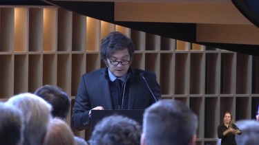 Javier Milei reapareció en público sin referirse a las presuntas coimas en Discapacidad: qué dijo 