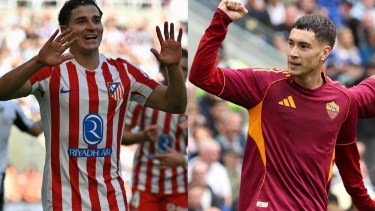 Goles argentinos: Julián Álvarez y Matías Soulé marcaron para Atlético de Madrid y Roma en sus amistosos