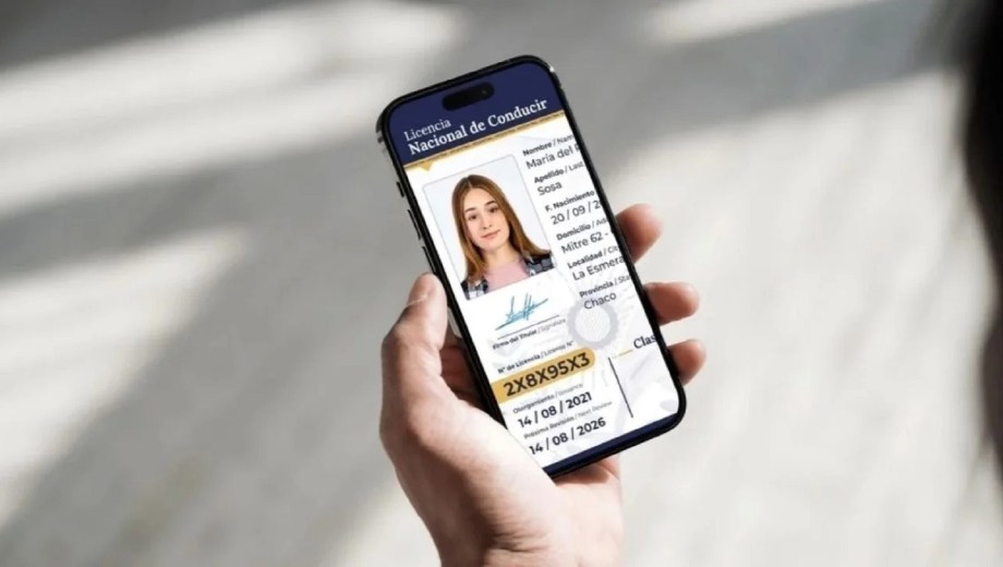 Licencia de conducir en agosto 2025. 