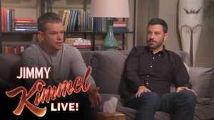 El día que Matt Damon casi muere y lo salvó Jimmy Kimmel: «Si muere iré a prisión por el resto de mi vida»
