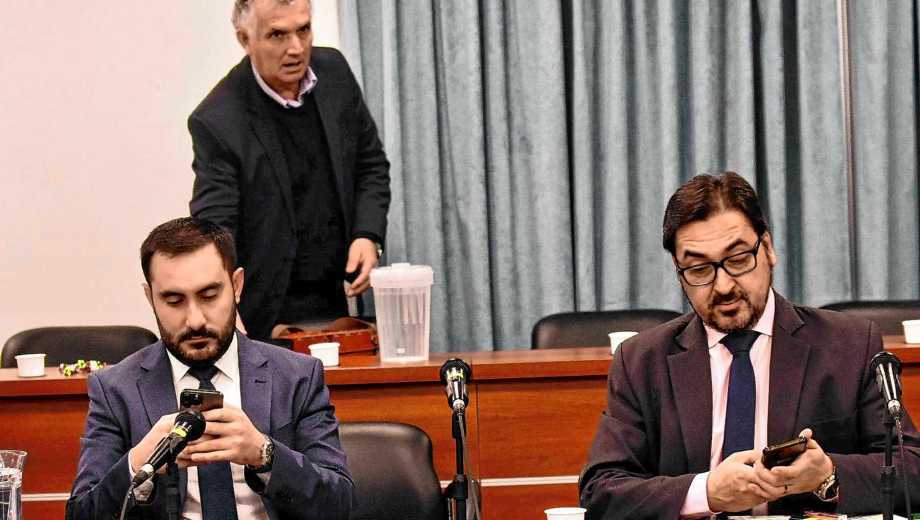 Rodríguez y Flores, dos de los defensores de los imputados. (Archivo/Matías Subat)