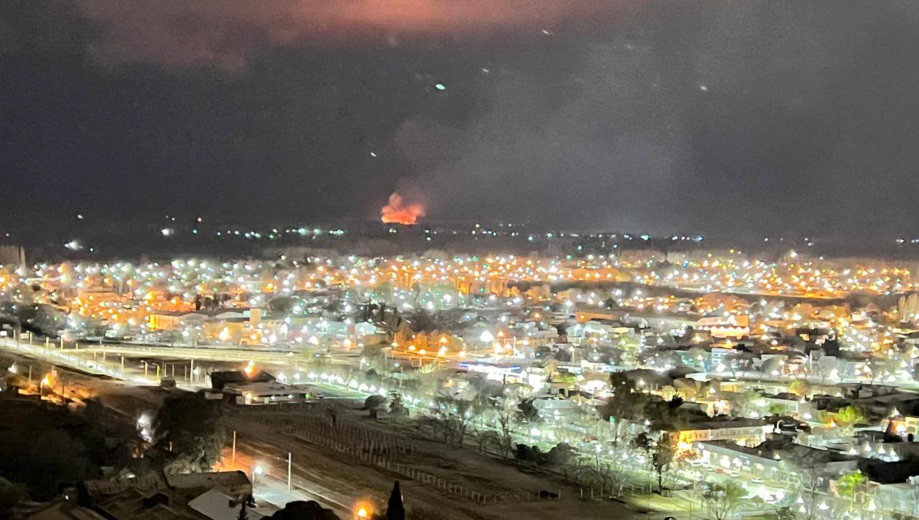 El incendio afectó varias hectáreas de pastizales. Foto: Radio Slogan.