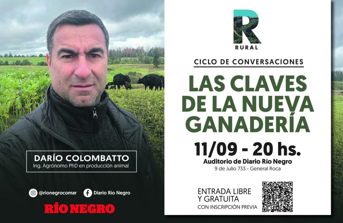 Darío Colombatto brindará una charla gratuita en Río Negro.