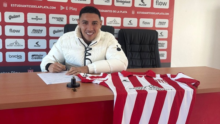 Leonardo Suárez, nuevo refuerzo de Estudiantes. Foto: @EdeLPOficial.