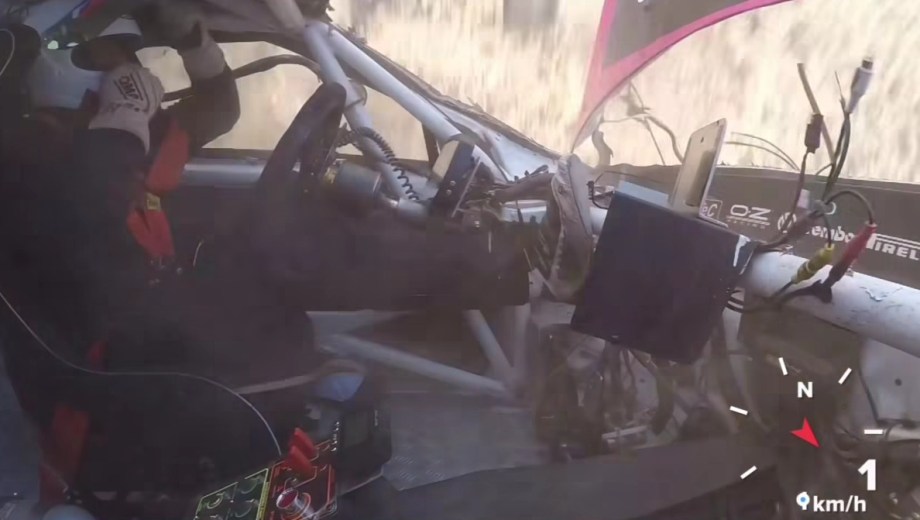 El roquense Juan Ignacio Álvarez tuvo un fuerte accidente pero está fuera de peligro.