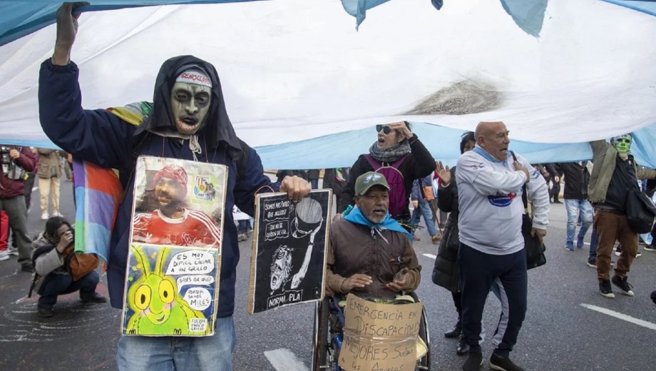 El Congreso fue epicentro de un reclamo multisectorial contra los vetos de Milei. Foto: gentileza.