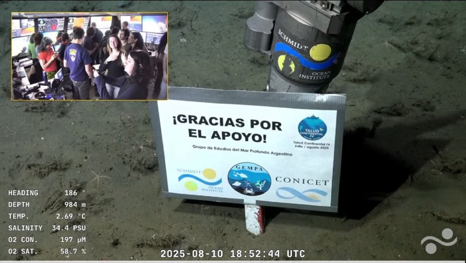 Expedisión submarina del CONICET.