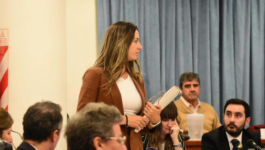 Por segundo día declaró la contadora Martínez, una de las autoras del informe técnico. (Cecilia Maletti)