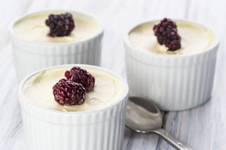 Mousse de chocolate blanco