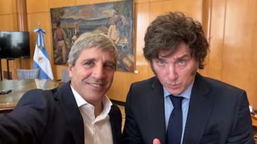 Javier Milei elogió a Luis Caputo por el dato de inflación de agosto: «¡Grande!»