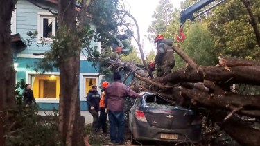 Bariloche tras el temporal de viento: 330 llamados y usuarios siguen sin electricidad