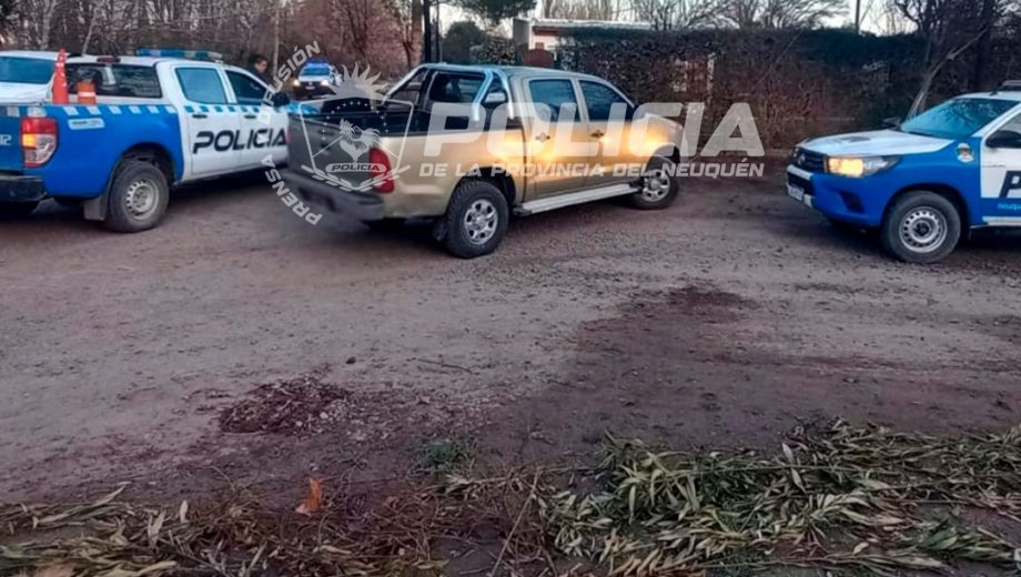 Encontraron una camioneta robada en Neuquén. Foto: Gentileza. 