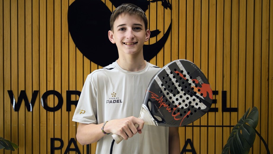 Juan Tomás Ciccioli competirá en el Mundial Junior de Pádel de España en la categoría Sub 14. (Foto: Cecilia Maletti)
