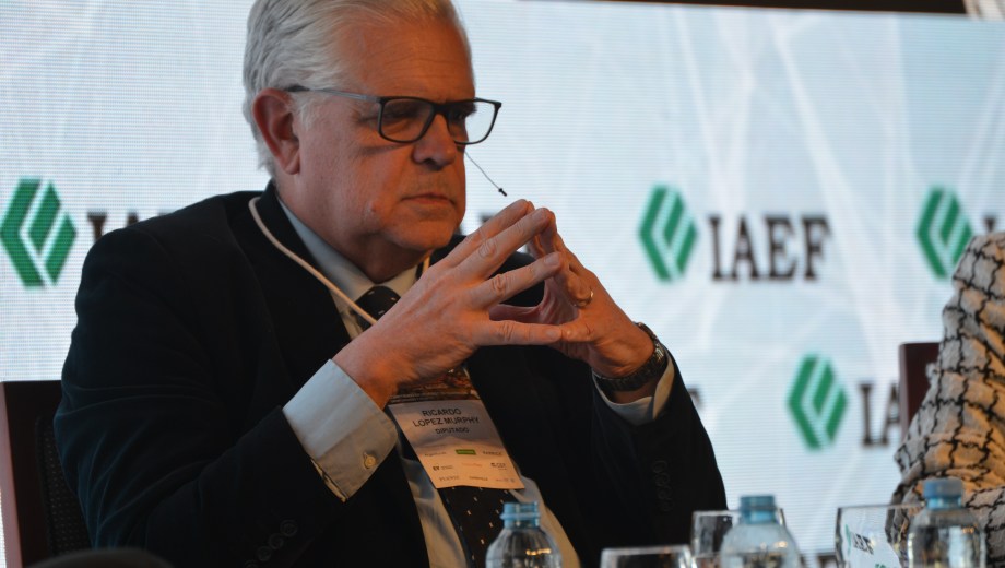 López Murphy. El diputado dialogó mano a mano con Río Negro en IAEF.