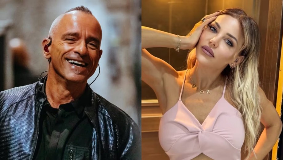 Eros Ramazzotti y Evangelina Anderson.